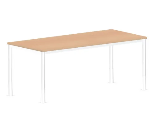 in hoogte verstelbaar bureau 720-840x1800x800mm hout NE-esdoorn