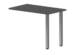 table de rallonge haut. régl. HxlxP 720-840x1000x600mm MS-gris foncé