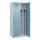 locker voor scheiding van kleding,HxBxD 1850x800x500mm,2vak