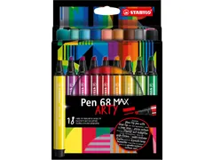 pen 68 viltstift MAX ARTY 18 stuks assorti