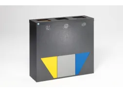 afvalverzamelstation,3x89l,HxBxD 933x1027x330mm,3opening(en)