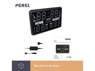 Scorebord/Sporttimer 62x40,5x27,5cm - 12