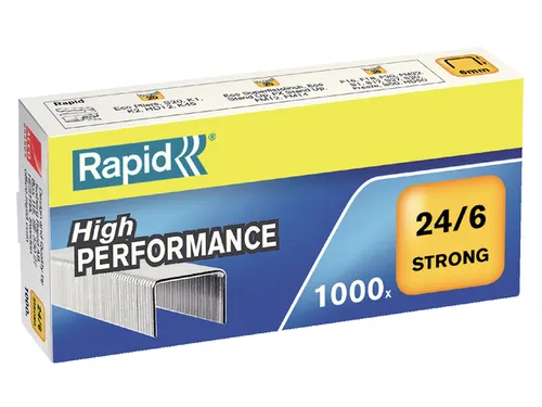 Nieten Rapid 24/6 gegalvaniseerd strong 1000 stuks