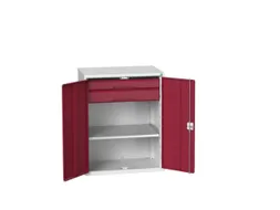 universele kast,HxBxD 1000x800x550mm,1xStalen bodem,2lade(n)