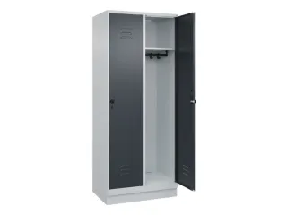 locker,HxBxD 1950x800x500mm,2vak,vak B 400mm,draaigrendel,sokkel - 2