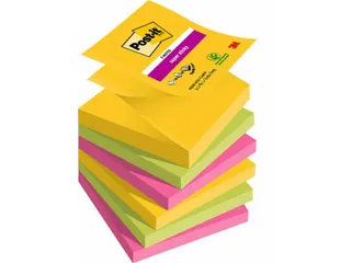 Memoblok Post-it 3M Z-Notes R330 Super Sticky 76x76mm Carnival - 1