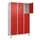 lockerkast,HxBxD 1950x1200x500mm,3x3vakken,vak B 400mm,cil.-slot