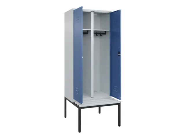 locker voor scheiding van kleding,HxBxD 2120x800x815mm,2vak