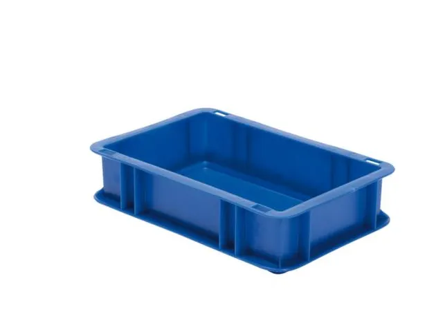 Euronorm-stapelbak 2.7l 75x300x200mm Wanden/bodem Gesloten Blauw