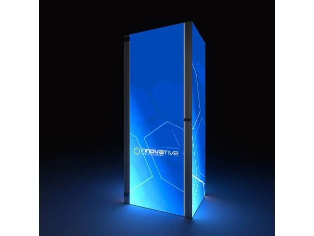 Brightbox Pro Flex Opbergruimteset 100x300 cm LED-verlichte beurswand