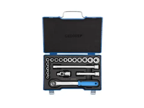 19 JMU-3 Dopsleutelset 1/2 inch,19-delig,zeskant,8-24mm