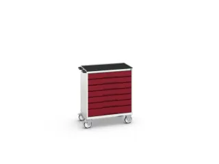 gereedschapswagen 980x800x600mm antislip blad 7 laden RAL7035+RAL3004 - 1