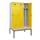 locker met bank,voor scheiding van kleding,HxBxD 2120x1200x815mm,3vak