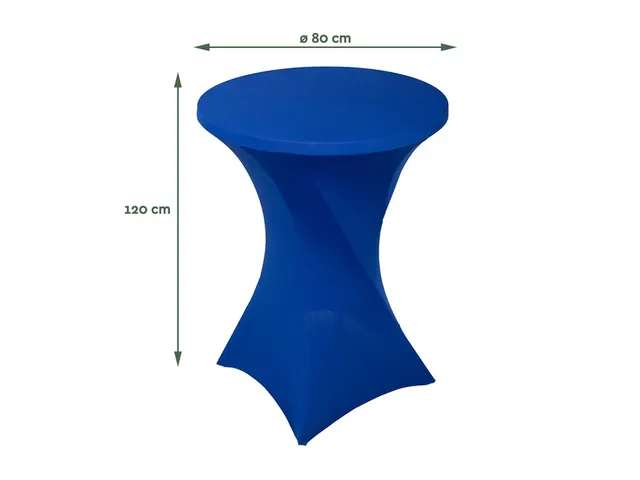 Housse BRASK pour table haute 80cm bleu