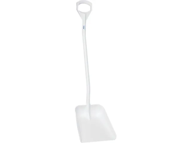 Hygiene 5601-5 Ergonomische Schop Lange Steel Groot Blad Wit