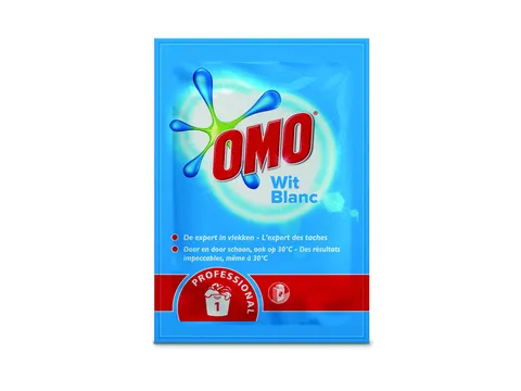 Omo Prof. Waspoeder Sachets 100 gram / 1 wasbeurt 75 x 100 gr