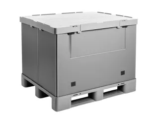 Vouwbare Palletbox Pp/pe Hxlxb 940X1200X1000Mm 850L 3Sledepoten - 3