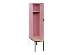 locker met bank,HxBxD 1950x400x815mm,1vak,vak B 400mm,draaigrendel
