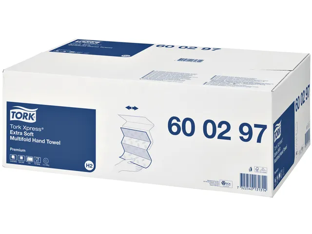 Tork 600297 Xpress Multifold Handdoek Premium H2 Extra zacht 700 vel