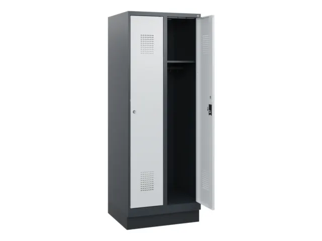schoollocker,HxBxD 1630x600x500mm,2vak,vak B 300mm,cil.-slot,sokkel