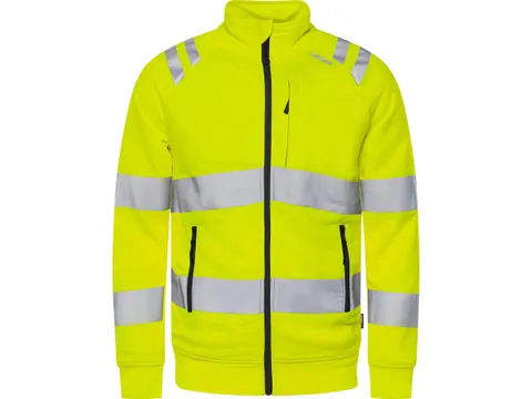 Fristads 7863 GPSW sweatvest, fluo geel, maat XL, per stuk