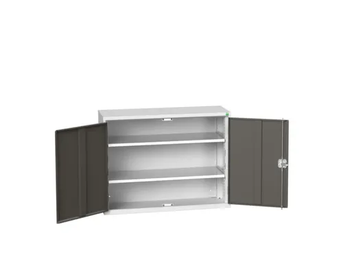 wandkast 800x1050x350mm 2xStalen bodem sokkel Ral 7035 front Ral 7016
