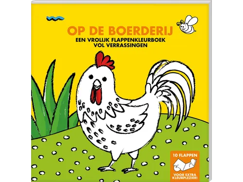 Kleurboek met flappen Interstat Op de boerderij