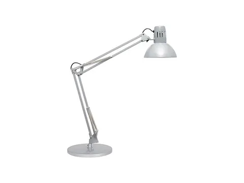 Bureaulamp MAUL Study voet excl.LED lamp E27 zilver