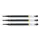 Rollerpenvulling Hi-Tecpoint V5 RT 0.5mm Fijne punt Zwart