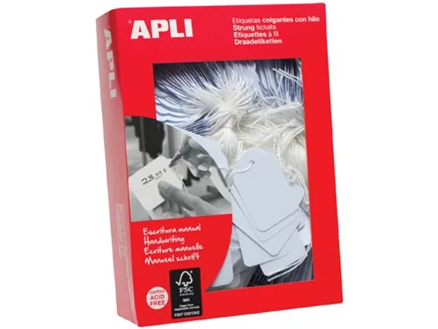Apli Draadetiketten 50x70mm Wit