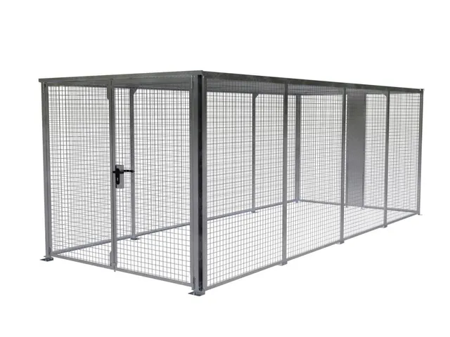 magazijnbox HxBxD 2 1x2 45x5885m gaaswanden dubbele openslaande deur