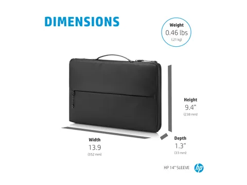 Hp 14 inch Laptoptas zwart polyester