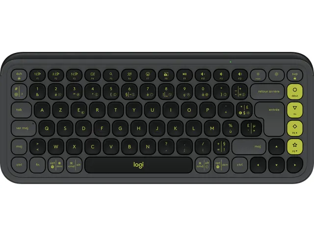 Clavier Bluetooth Azerty graphite/vert