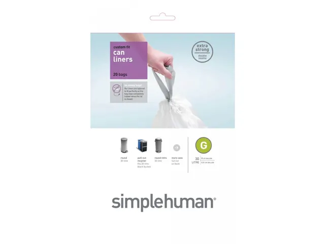 Afvalzakken 30 liter (G) Wit, Simplehuman