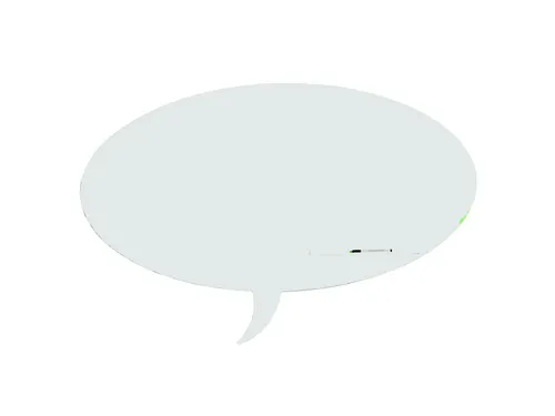 Whiteboard Rocada Skinshape Talk 100x150cm wit gelakt