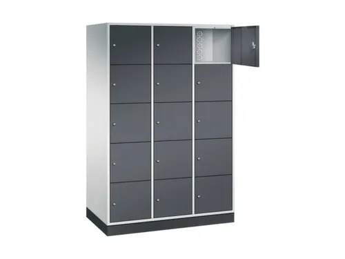 grootvolume-lockersysteem,RAL 7035/RAL 7021,HxBxD 1950x1220x600mm