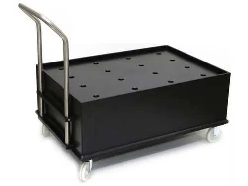 Verrijdbare Opvangbak Hdpe Hxbxd 1080x870x1420mm 2x220l Pe Plaatplaat