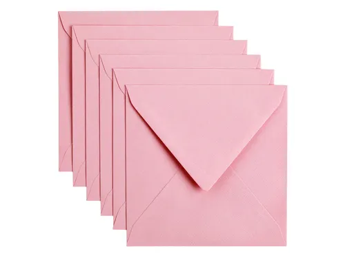 Envelop Papicolor 140x140mm Babyroze Gegomd