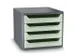 Ladenkast CEP First 4 lades plastic groen