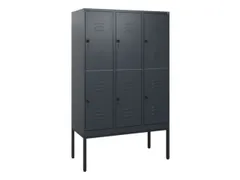 dubbeldekse locker,HxBxD 1950x1200x500mm,3x2vak.,vak B 400mm