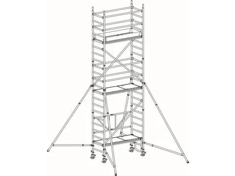 rolsteiger,reik H 6,75m,steiger H 5,99m,3platform(s),m. luik