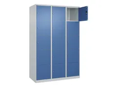 lockerkast,HxBxD 1850x1200x500mm,3x5vakken,vak B 400mm,cil.-slot
