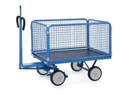Handtrekwagen Trekoog 6433vz Draadgaas 700kg 1200x800mm Massief Rubber
