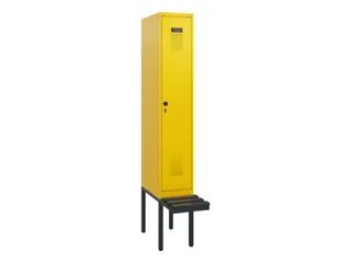 locker met bank,HxBxD 1950x300x815mm,1vak,vak B 300mm,draaigrendel - 2
