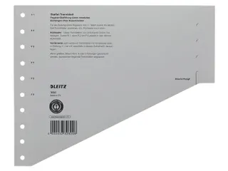Scheidingsbladen Leitz A4 karton 200gr 11-gaats grijs - 2
