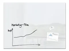 Glas/magneetbord Xl Sigel 120x90 Wit