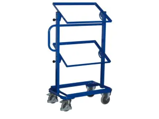 Bijzetwagen Eurobakken 200kg Open 820x455mm 3 Etages Neigbaar Ral5010 - 2