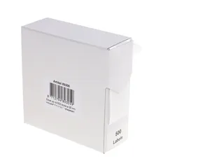 Etiket Rillprint 25mm 500st op rol transparant - 2