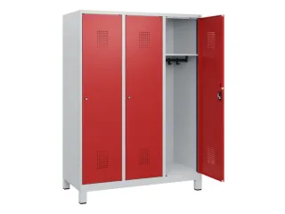 schoollocker,HxBxD 1630x1200x500mm,3vak,vak B 400mm,cil.-slot,voeten - 1