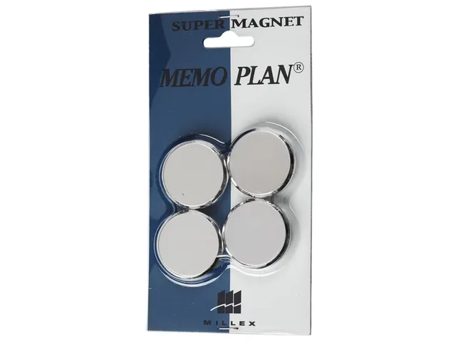 #Magneten Millex 30mm chroom set a 4 st.